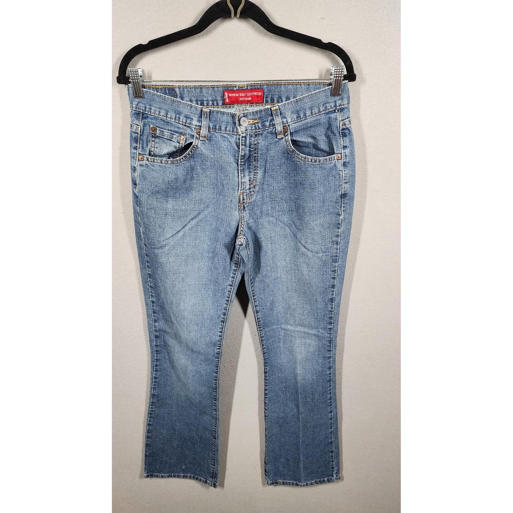 Vintage Levis 515 Jeans Womens 8 Long Low Rise Nouveau‎ Bootcut Stretch Denim